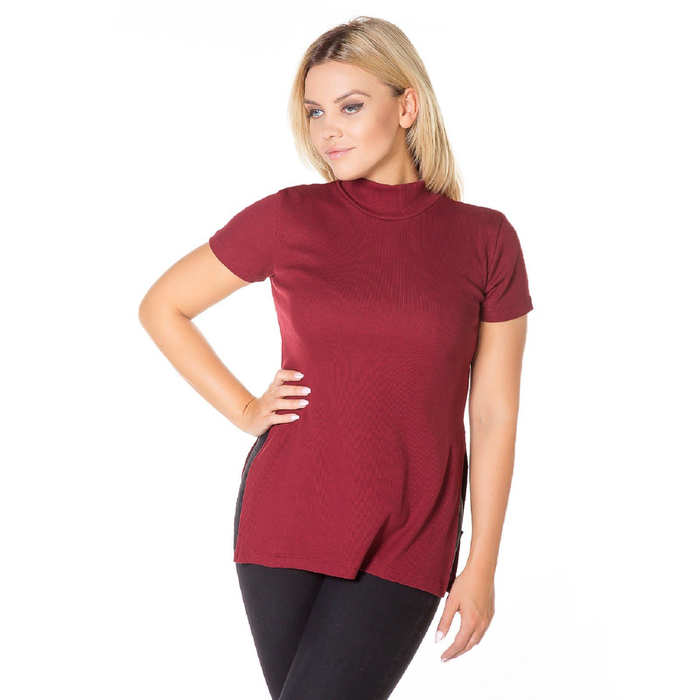 Туника женская KAFTAN, бордо, р-р 50-52, 100% хлопок