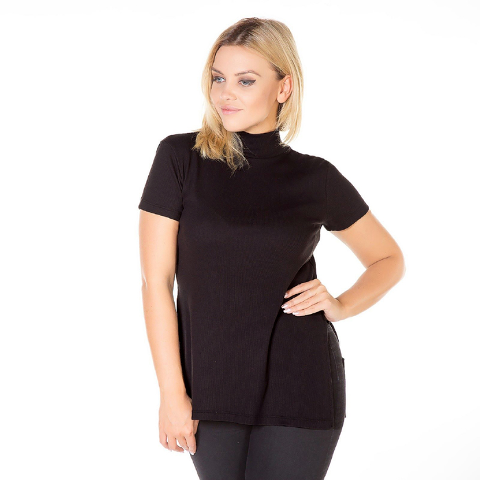 Туника женская KAFTAN, черный, р-р 50-52, 100% хлопок