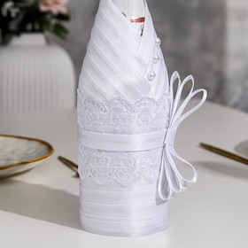 Украшение для шампанского "Жених и невеста", чёрно-белое от Сима-ленд