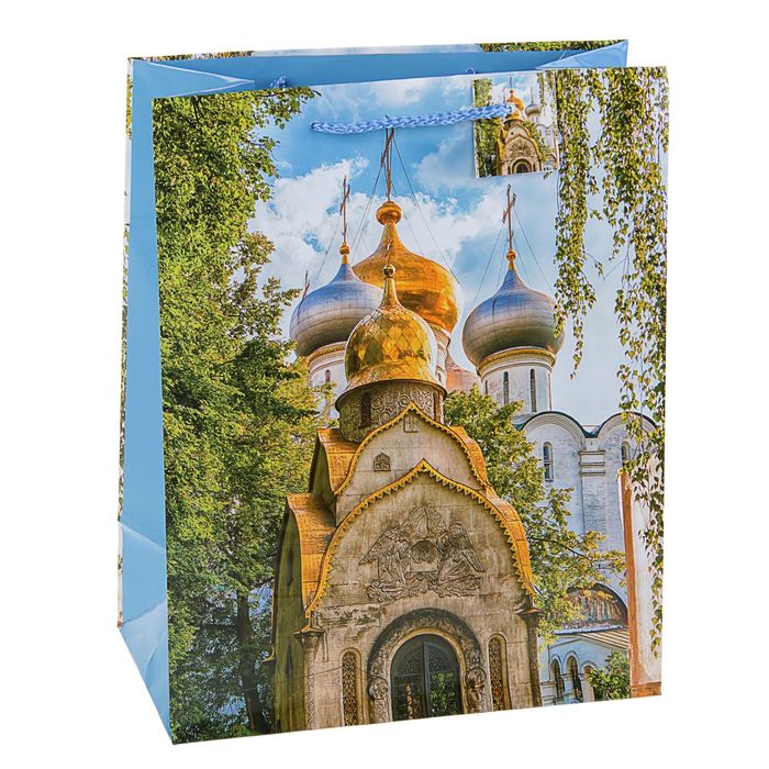 Пакет подарочный "Новодевичий монастырь", 26 х 14 х 33 см