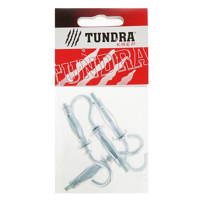 Анкер "Молли" TUNDRA krep, RO М4х32 мм, с полукольцом, в пакете 4 шт.