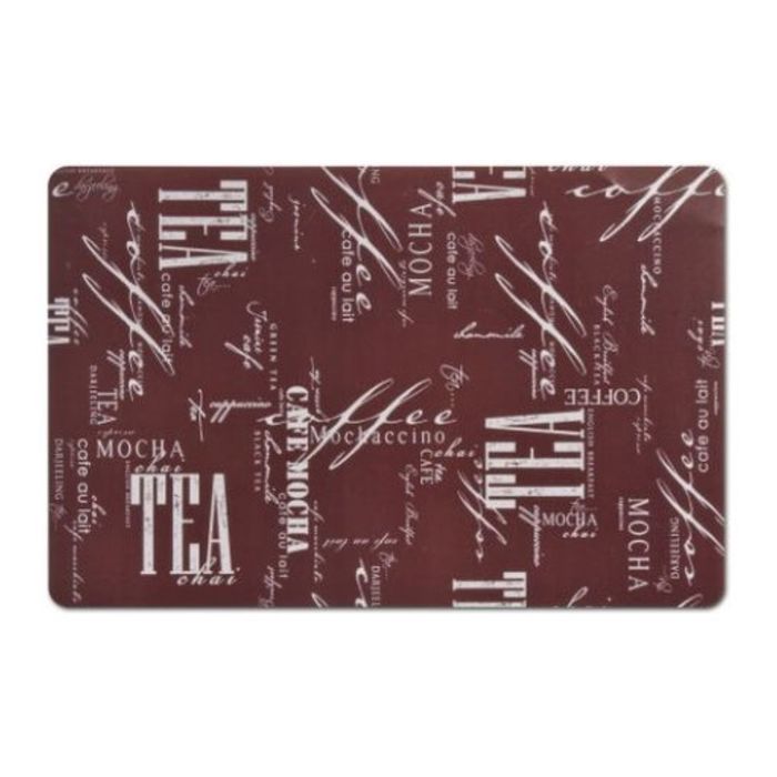 Подставка под горячее, 43,5х28,5 см "Чай и кофе" коричневый, пластик