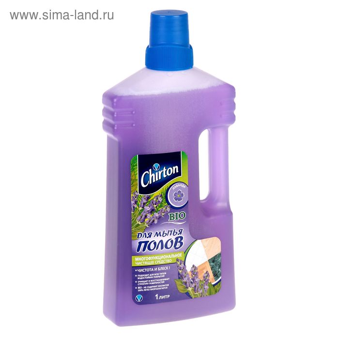 Средство для мытья полов Chirton Лаванда, 1 л чистящее средство chirton утреняя роса для мытья полов 1 л
