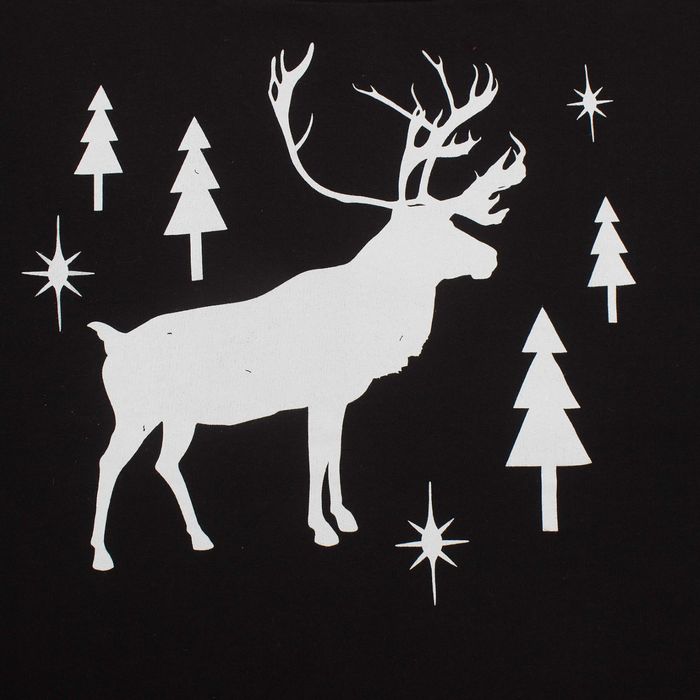 Толстовка женская KAFTAN "Новый год!", чёрный, размер 46-48, 100% хлопок