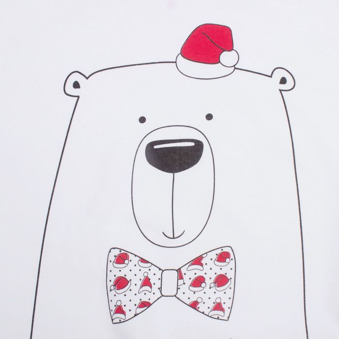 Толстовка женская KAFTAN "Новый год!",белый, р-р 42-44 100% хлопок