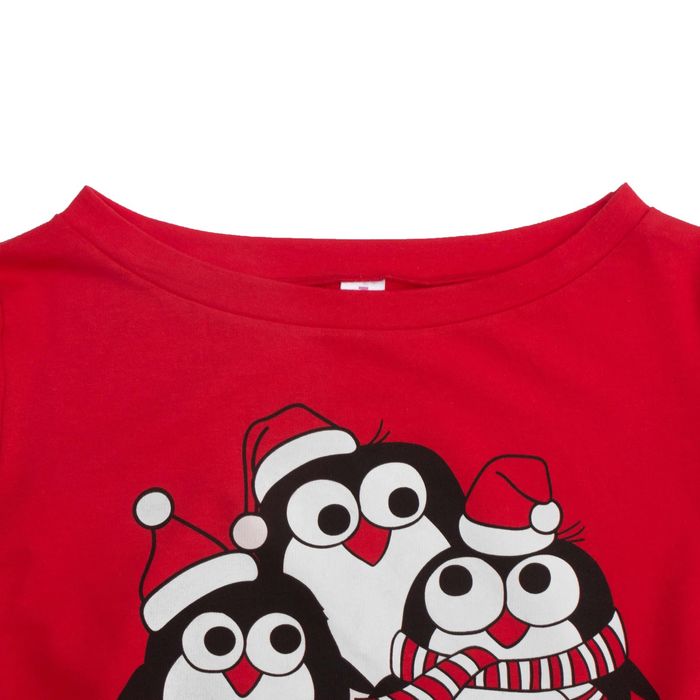 Толстовка женская KAFTAN "Новый год!",красный, р-р 50-52 100% хлопок