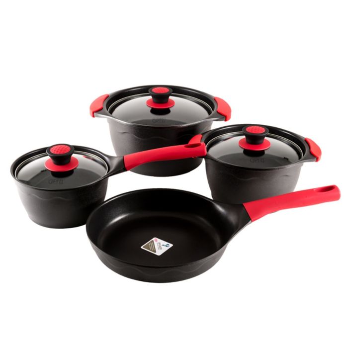 Набор посуды Antea, 7 предметов, индукционное дно, антипригарное мраморное покрытие Pfluon