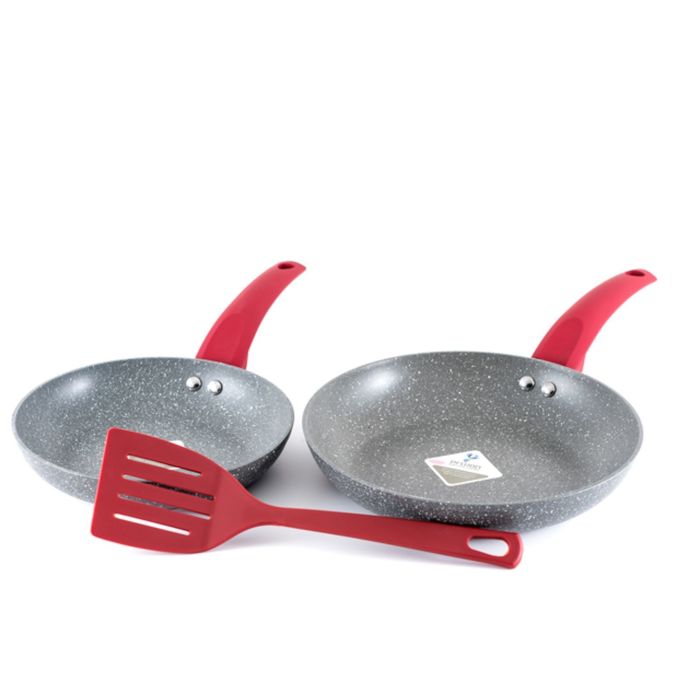 Сковороды Mariella, антипригарное покрытие, индукционное дно, 20 см, 24 см, нейлоновая лопатка