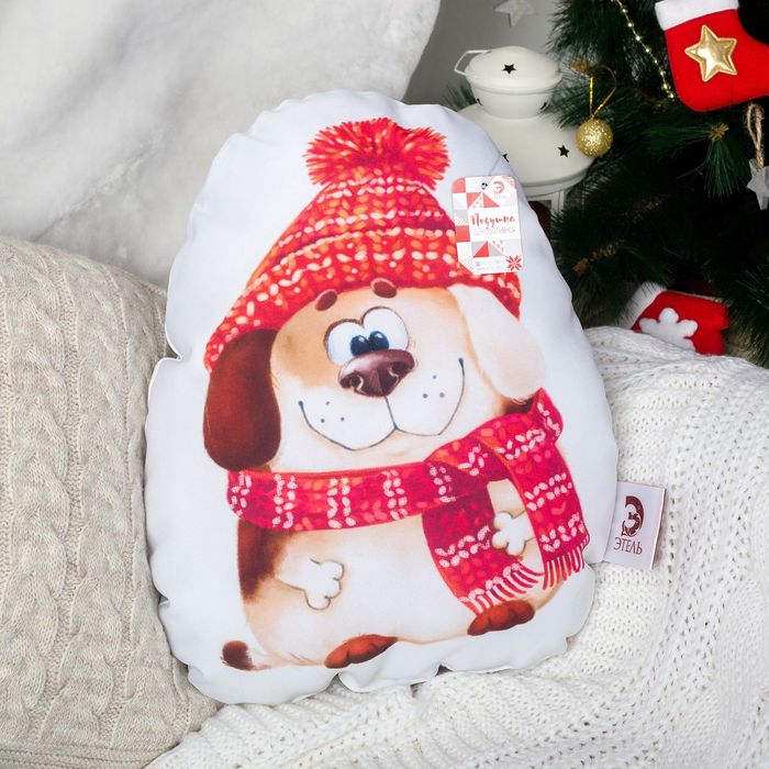 Подушка декоративная "Этель" Милый щенок 35х42 см, п/э, напол-ль 250гр/м2