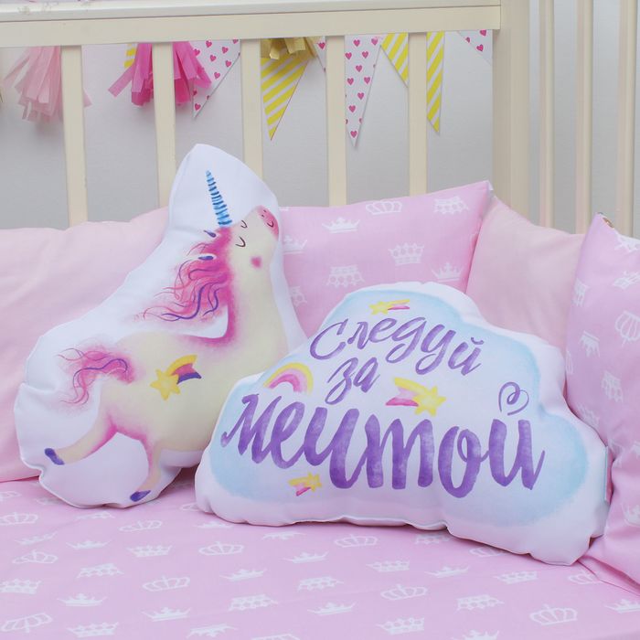 Подушка декоративная "Этель" Следуй за мечтой 49х34 см, п/э, напол-ль 250гр/м2