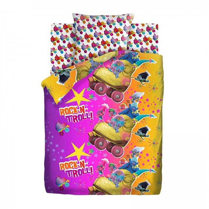 КПБ 1,5сп Тролли 143*215, 150*214, 70*70 см 1 шт, бязь, хл100 120 гм