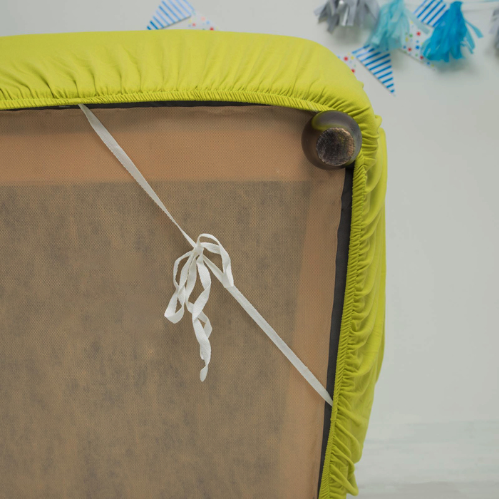 Чехол для мягкой мебели в детскую Collorista на кресло, наволочка 40х40 см в подарок, зелёный