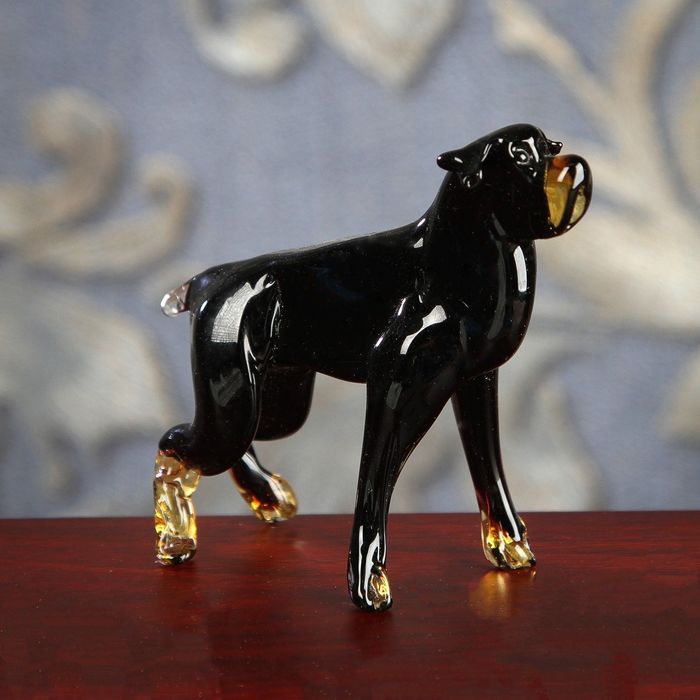 Сувенир из стекла средний, собака "Буль", 9 х 4 х 7,5 см