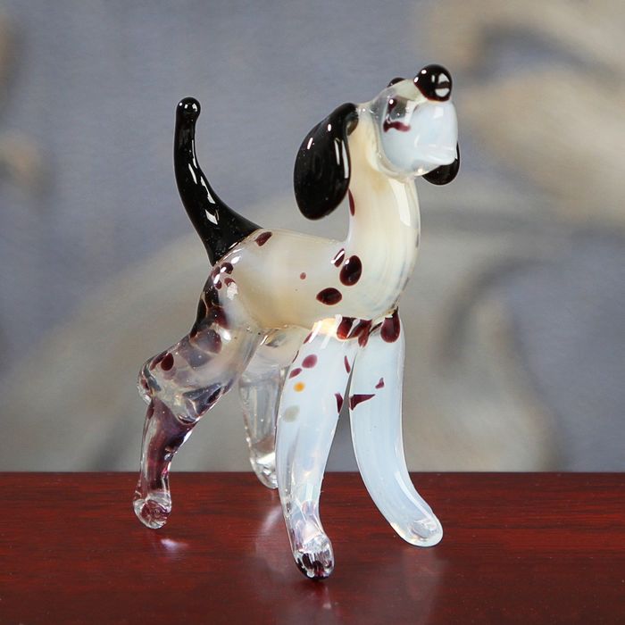 Сувенир из стекла миди, собака "Дог", 4 х 2,5 х 6,5 см