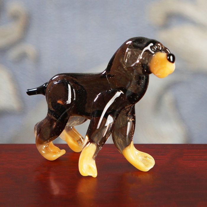 Сувенир из стекла миди, собака "Мастино", 7 х 3 х 7 см