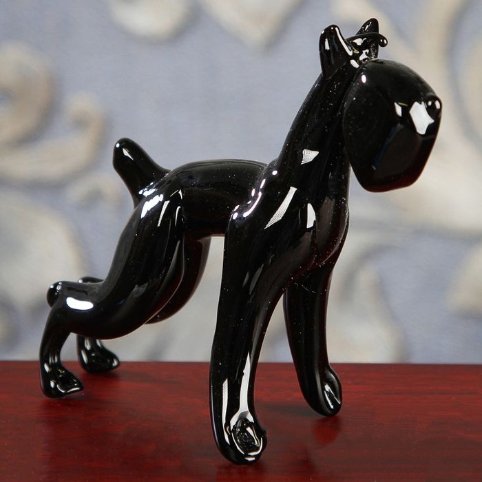 Сувенир из стекла средний, собака "Немецкий дог", 10 х 4 х 10 см