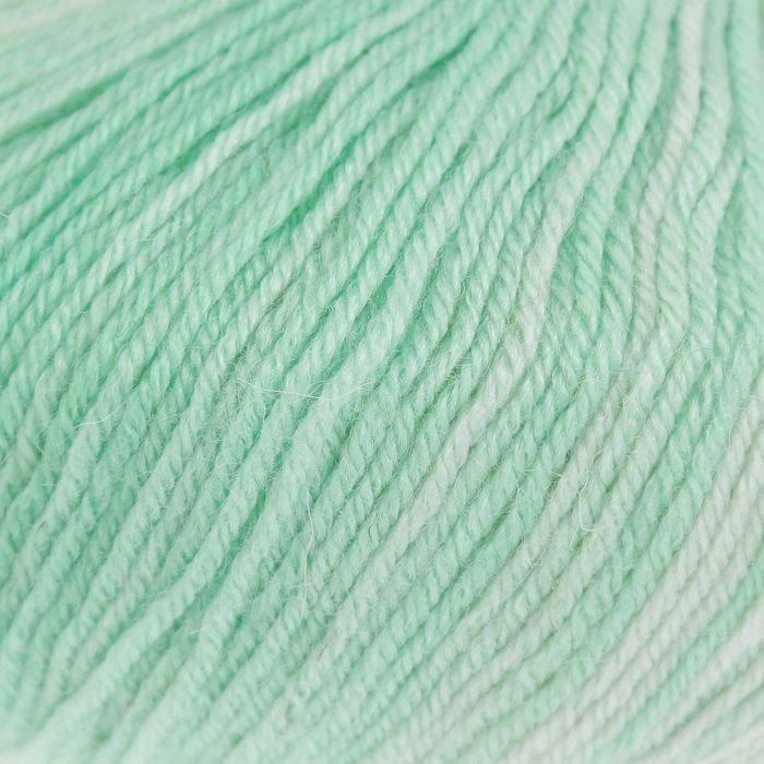 Пряжа "Baby Wool Batik" 40% шерсть, 40% акрил, 20% бамбук 175м/50гр (2131 желто-зел.)