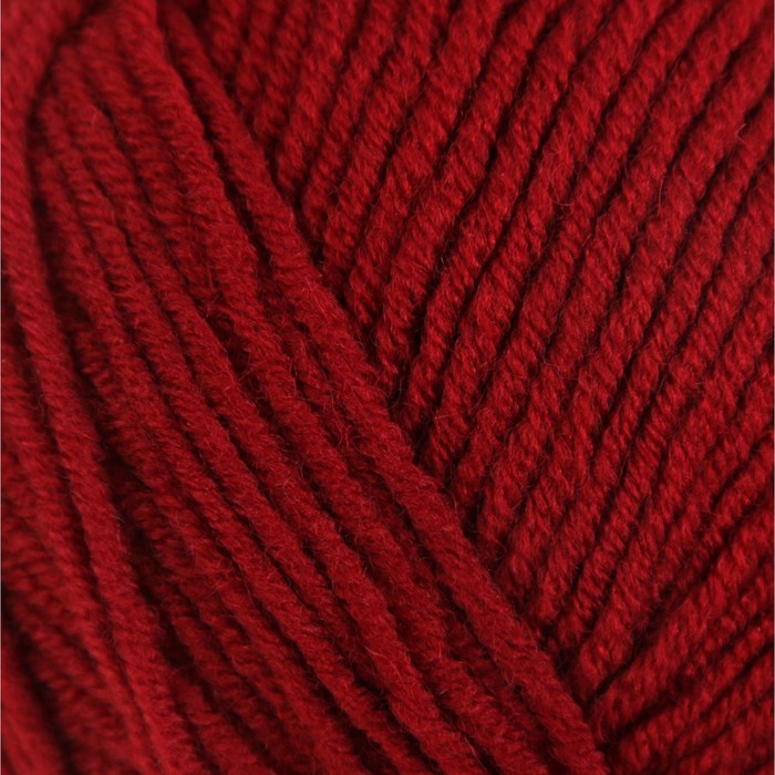 Пряжа "Lanagold" 51% акрил, 49% шерсть 240м/100гр (538 темно-красный)