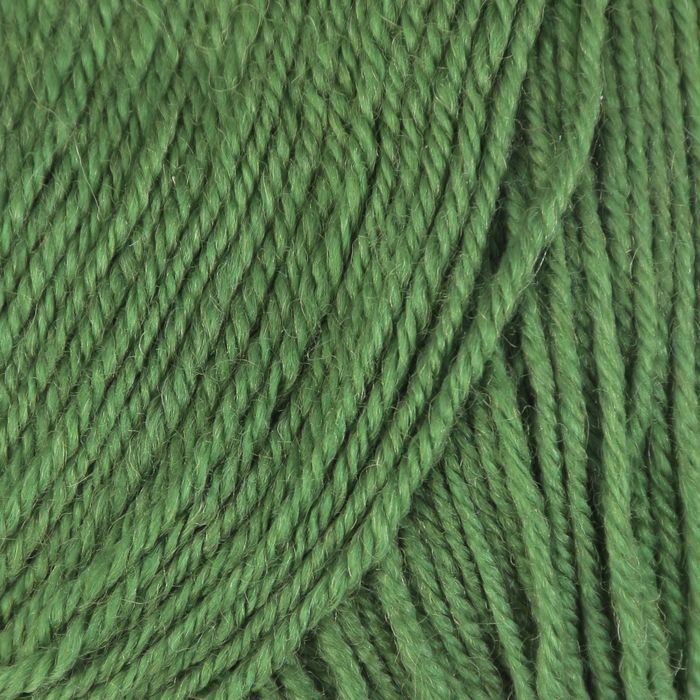 Пряжа "Brilliant" 45% шерсть, 55% акрил 380м/100гр (5111 т. зеленый)