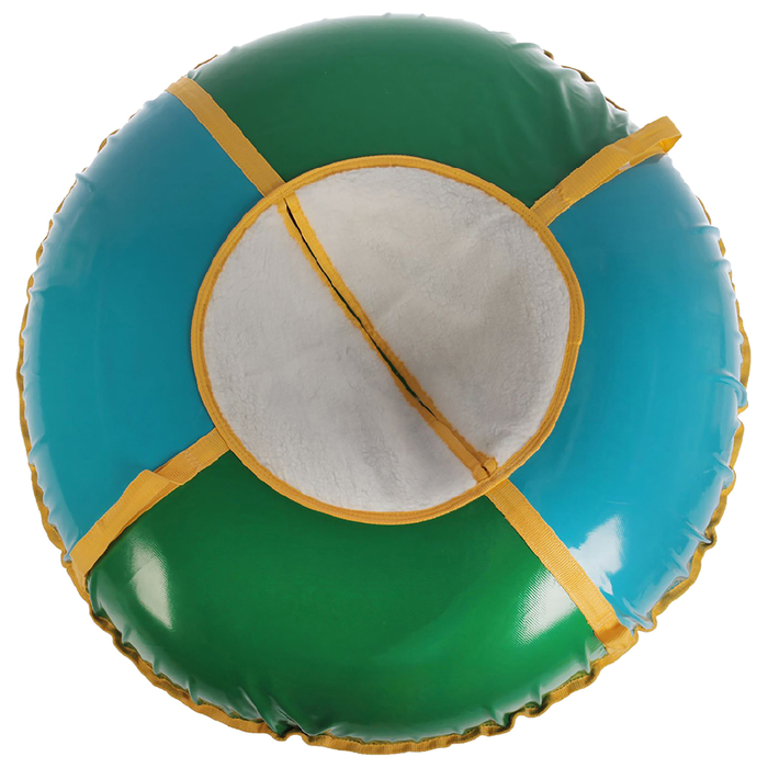 Тюбинг-ватрушка, ф 1,05 м, меховое сиденье, цвета микс