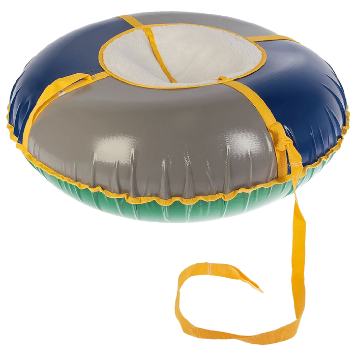 Тюбинг-ватрушка, ф 1,05 м, меховое сиденье, цвета микс