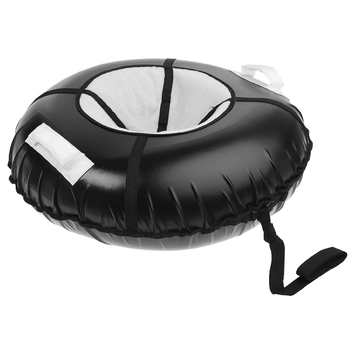 Тюбинг-ватрушка, ф 1,05 м, меховое сиденье, цвета микс