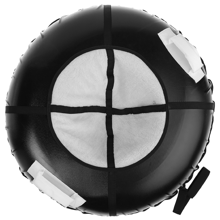 Тюбинг-ватрушка, ф 1,05 м, меховое сиденье, цвета микс