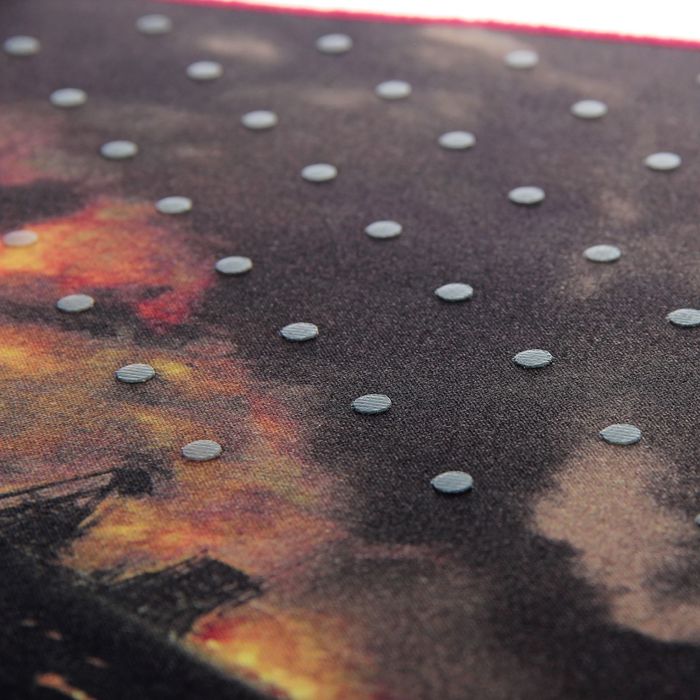 Коврик для мыши Qumo Iron Sky, фиксатор клавиатуры, 800х350х4 мм