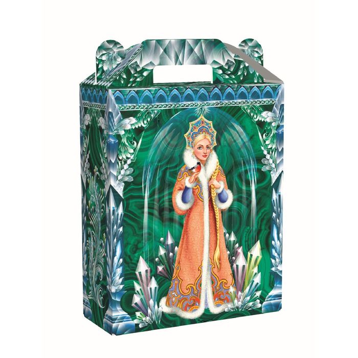 Подарочная коробка "Малахит", сборная, 14 х 6 х 17,5 см