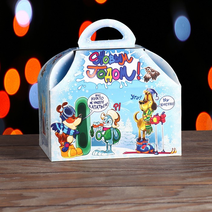 Подарочная коробка "Комиксы" ларец малый, сборная, 18,5 х 12.5 х 19 см