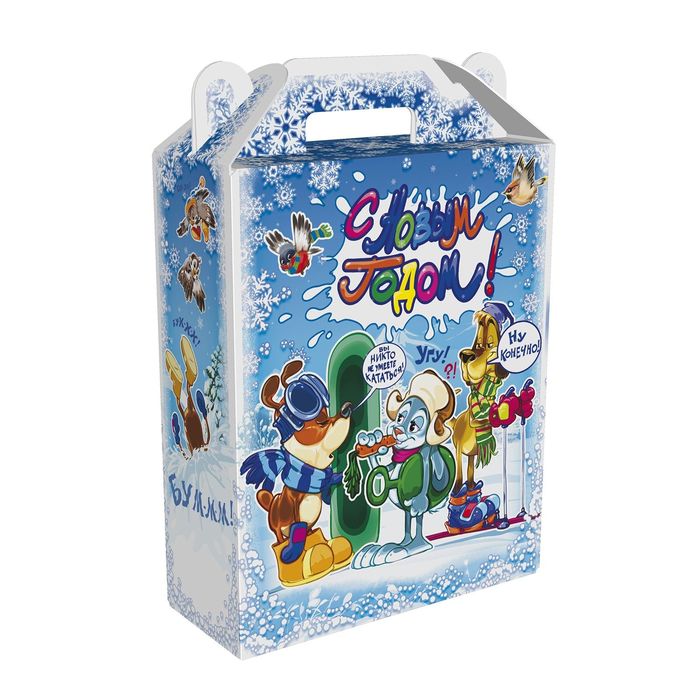 Подарочная коробка "Весёлые комиксы", сборная, 16.8 х 7 х 25 см