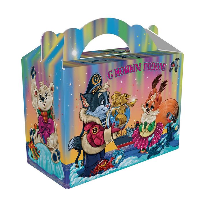 Подарочная коробка "Северное сияние", чемоданчик, сборная, 24 х 12 х 25 см