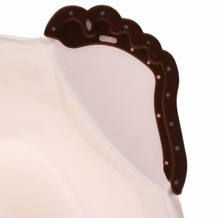 Горшок детский антискользящий «Мишки», цвет белый