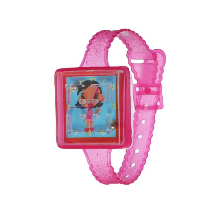 Головоломка-лабиринт "Квадратные часы", цвета МИКС