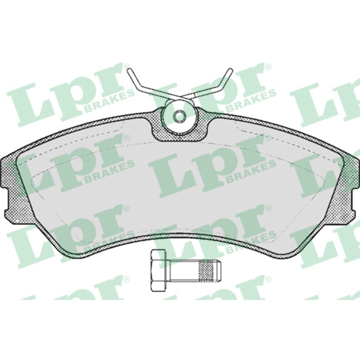 Колодки тормозные дисковые, комплект LPR 05P439