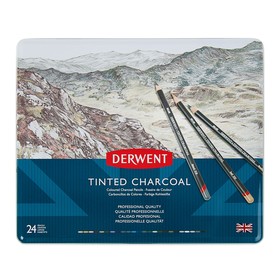 

Уголь в карандаше набор Derwent Charcoal, 24 цвета