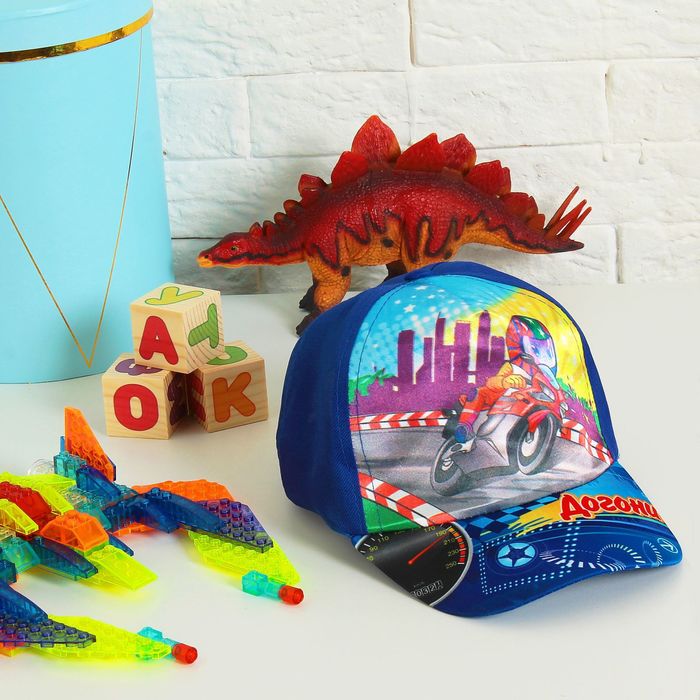 Кепка детская "Догони!", р-р 52-54, 3-7 лет, цвета МИКС