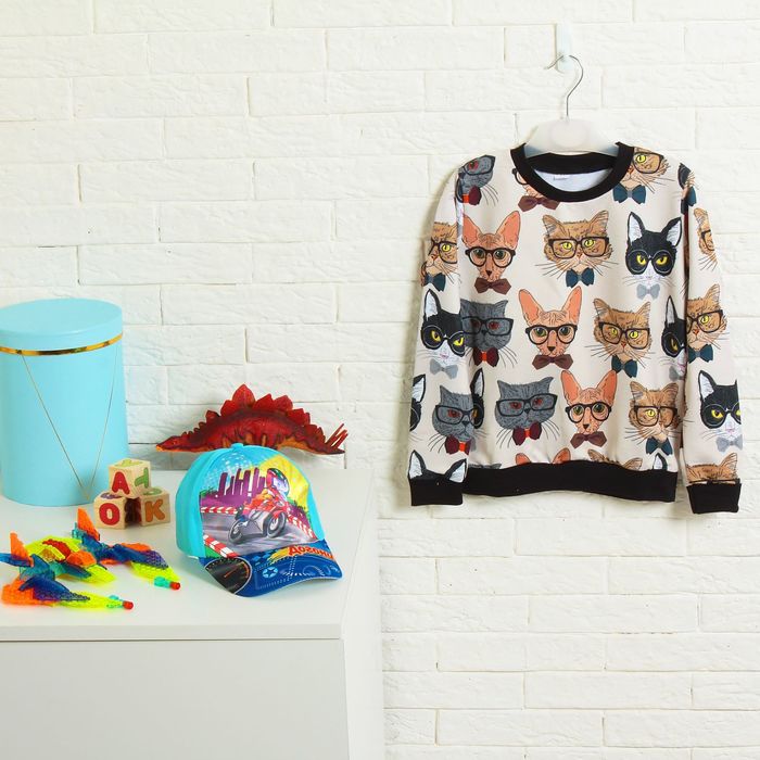 Кепка детская "Догони!", р-р 52-54, 3-7 лет, цвета МИКС