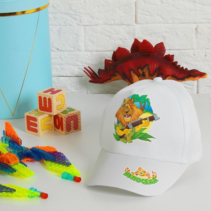 Кепка детская для мальчиков "Ищу приключения!", р-р 52-54, 3-7 лет, цвета МИКС