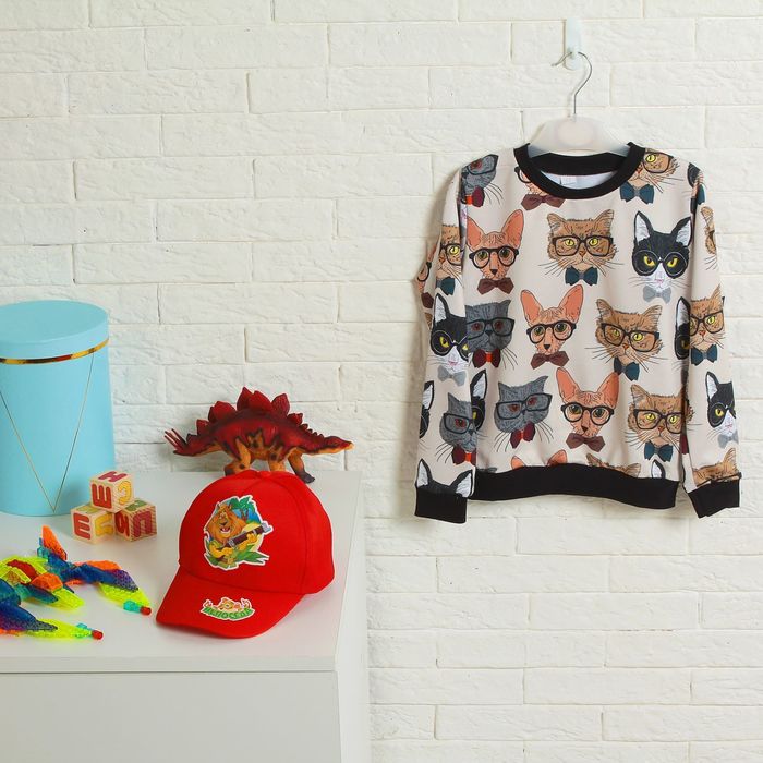 Кепка детская для мальчиков "Ищу приключения!", р-р 52-54, 3-7 лет, цвета МИКС