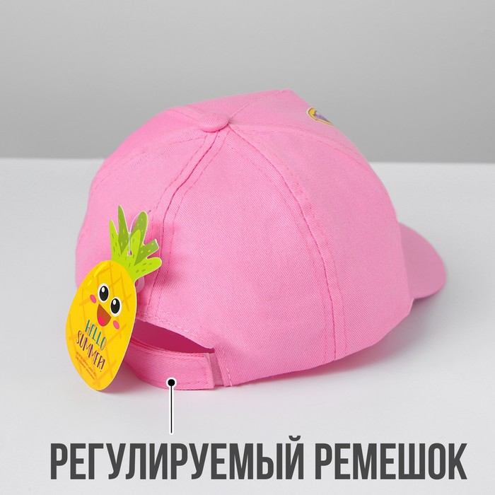 Кепка детская для девочек "Фея-волшебница!", р-р 52-54, 3-7 лет, цвета МИКС