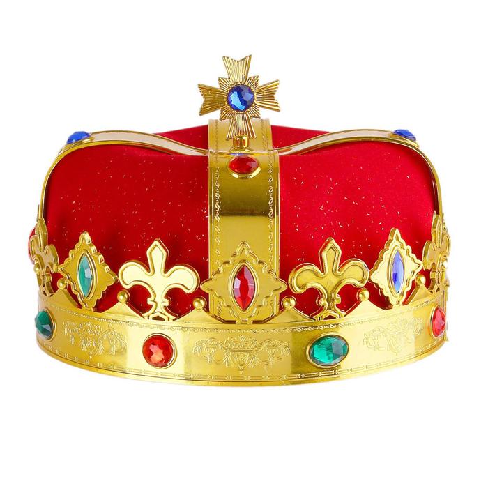 Корона «Король», цвет красный корона король цвет золотой