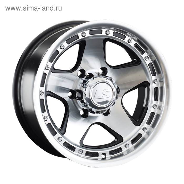 фото Диск литой ls 870 8x15 6x139,7 et-10 d106,1 bkf (s043107) ls wheels