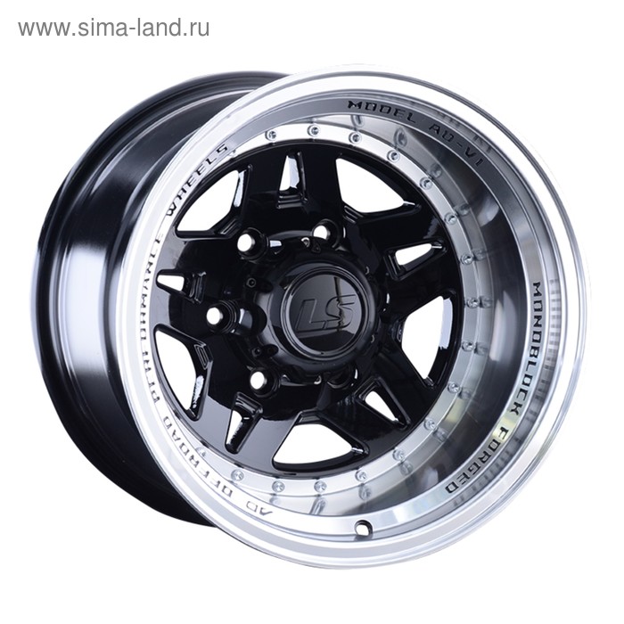 фото Диск литой ls 878 10x15 6x139,7 et-44 d106,1 bkl (s043113) ls wheels