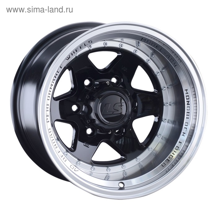 фото Диск литой ls 879 10x15 6x139,7 et-44 d106,1 bkl (s043130) ls wheels