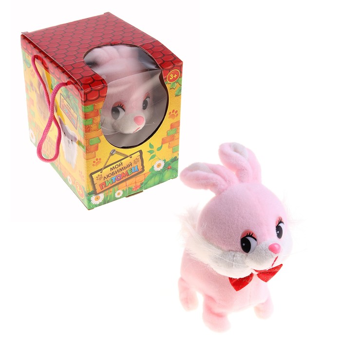 Мягкая игрушка интерактивная"Заяц" ходит, цвета МИКС