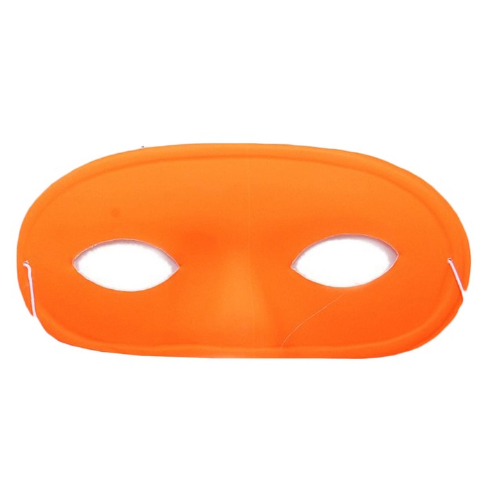 Карнавальная маска "Выпуклый нос", оранжевая, набор 6 шт