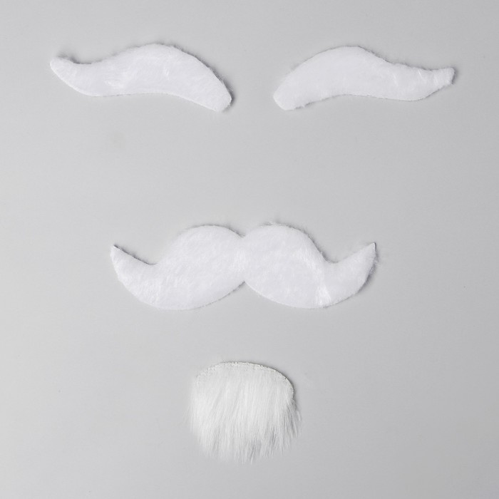 Карнавальный набор "Борода, усы, брови", цвета МИКС