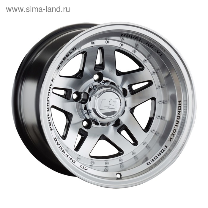 фото Диск литой ls 878 10x16 5x139,7 et-44 d108,1 bkf (s043115) ls wheels