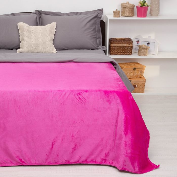 Покрывало постельное "Павлина" Неон малиновый, 150 х 200 см аэрософт 190гр/м2, пэ100%
